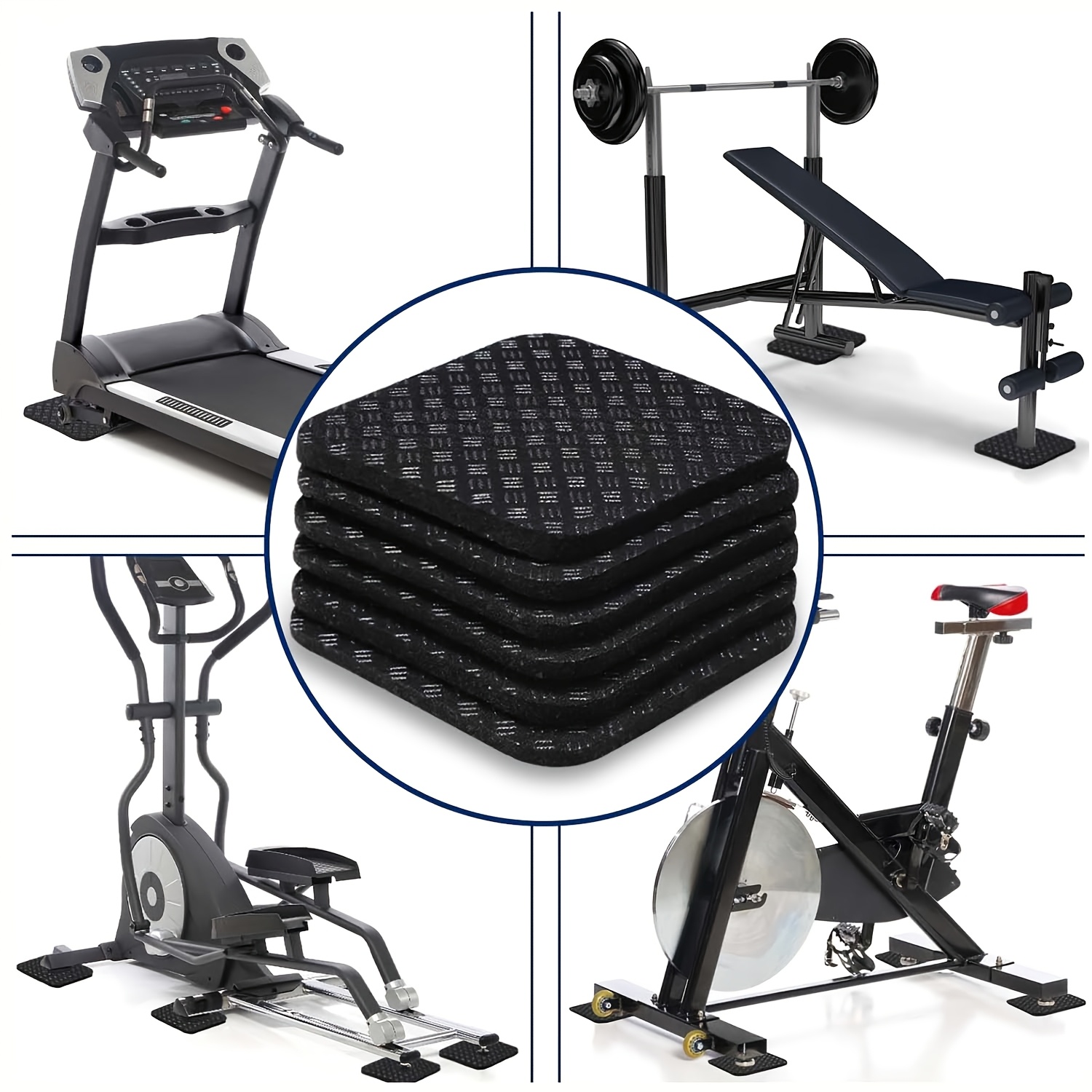 treadmill mats anti slip shock absorbing dual sided Temu Pakistan