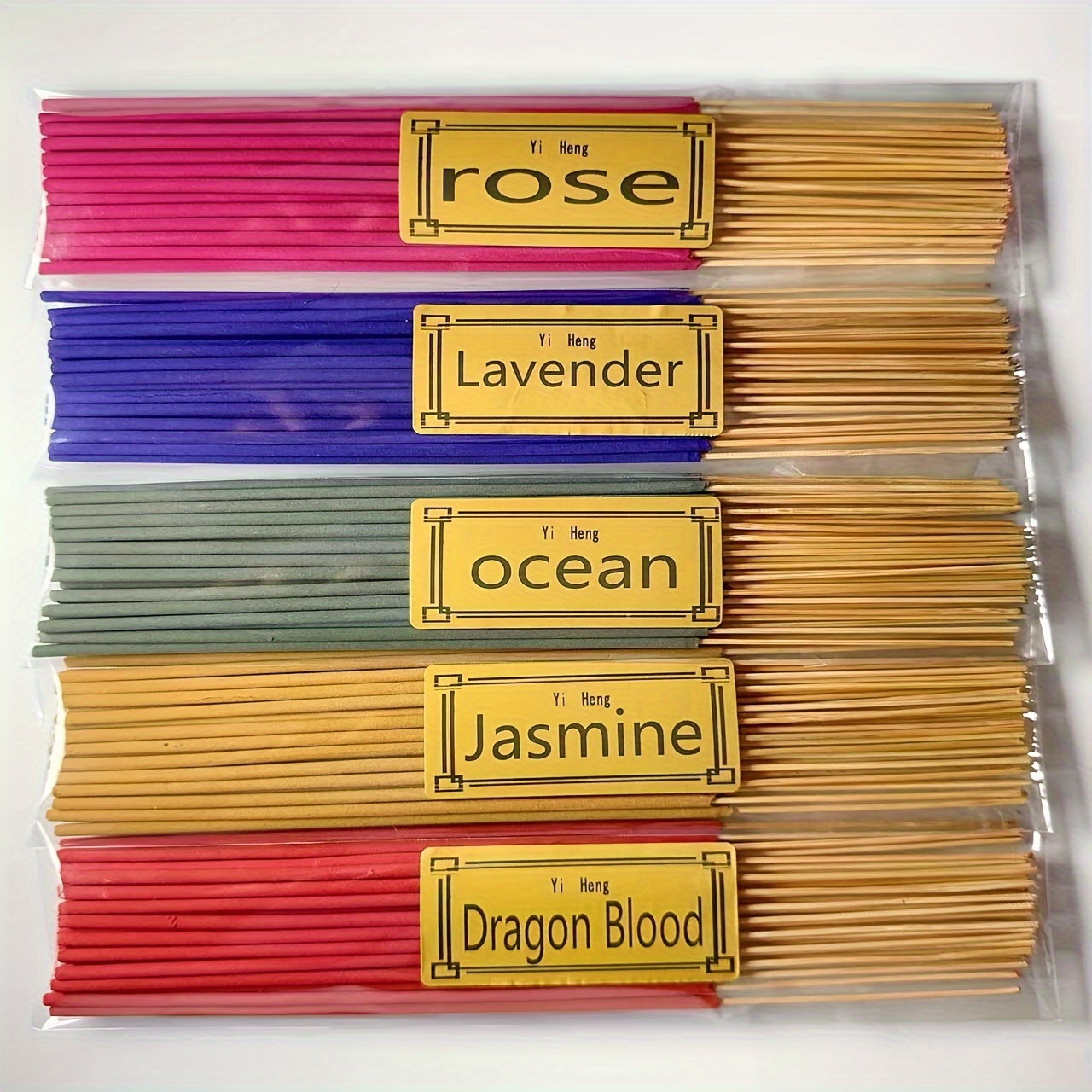 

41/205pcs Set, 5 Fragrances Of Thread, Sandalwood, Lavender, Rose, Dragon Blood, Mint Suitable For Home Air , Aromatherapy, Yoga, Office, Tea Room, Health Center, Aromatherapy