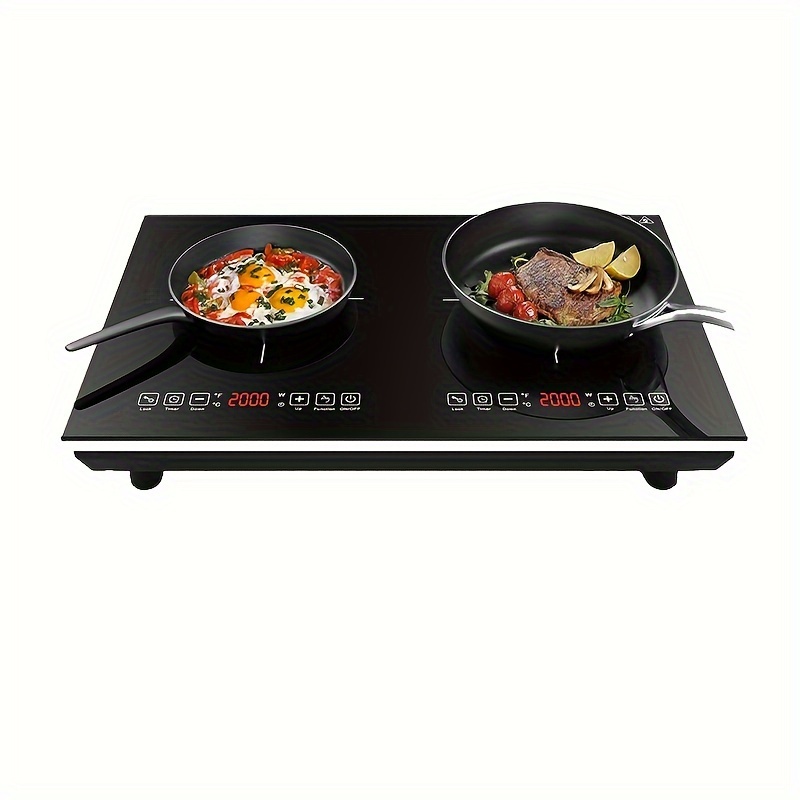 Double Induction Cooktop 110v Electric Cooktop Hot Plate Led Temu