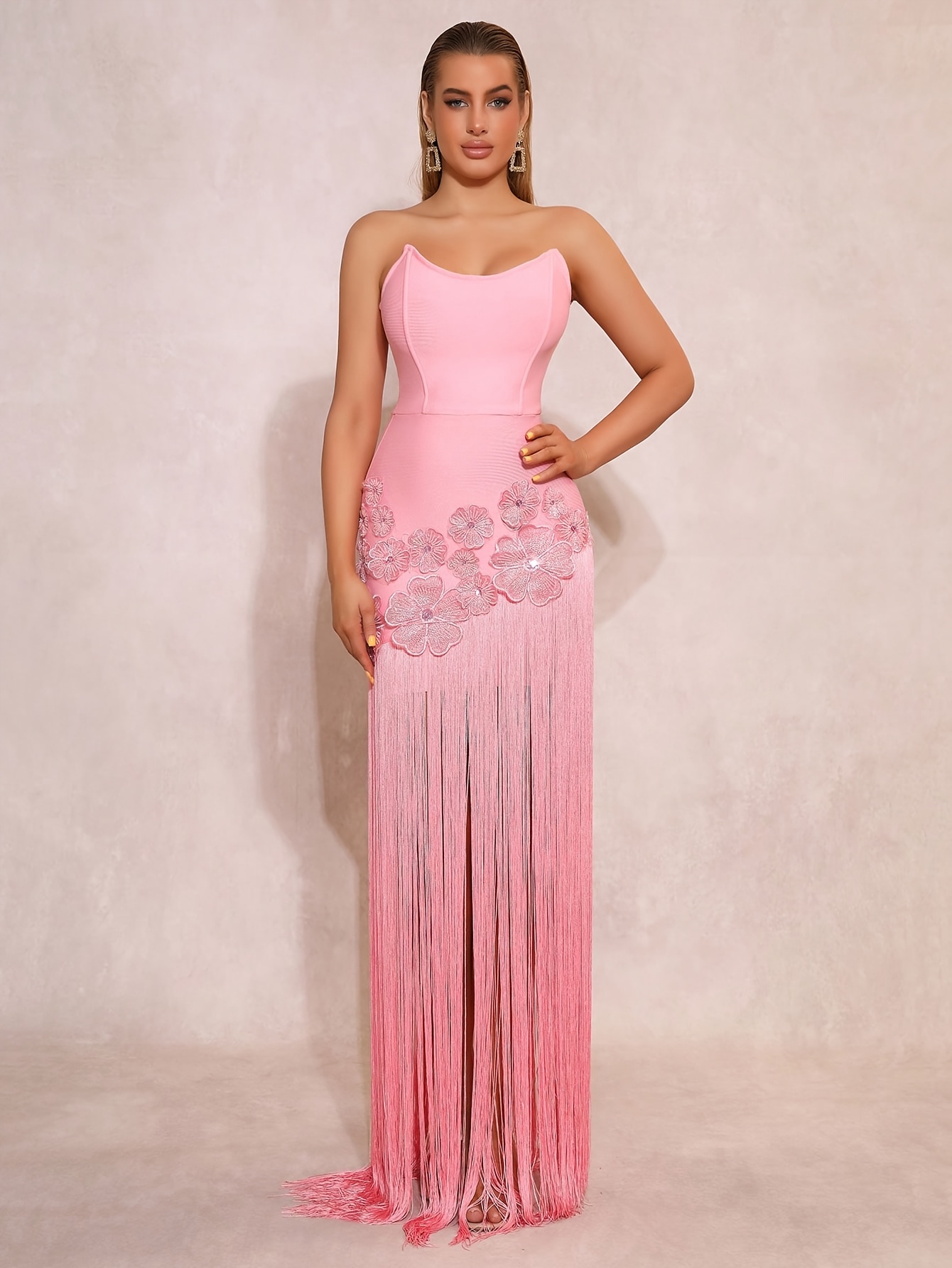 hot pink glitter dress - Qatar