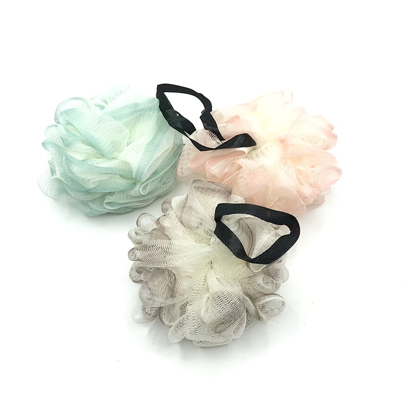 2pcs Randomly Colored Bath Balls with Scrubbing Towels