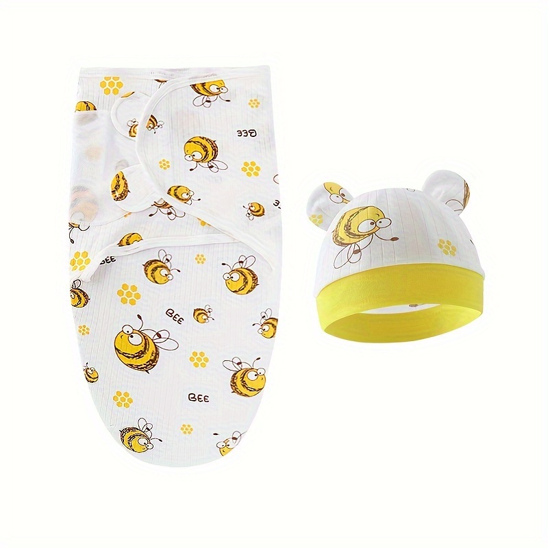 1 Set Of Adjustable Newborn Wrap Blanket For 0-6 Months, Wearable Infant Wrap, Anti-startle Design For