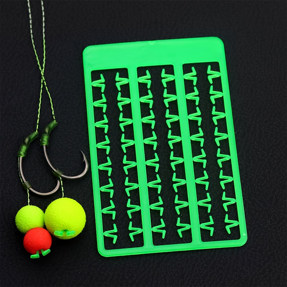 10 cards carp fishing bait stopper v shaped boilie stop hair