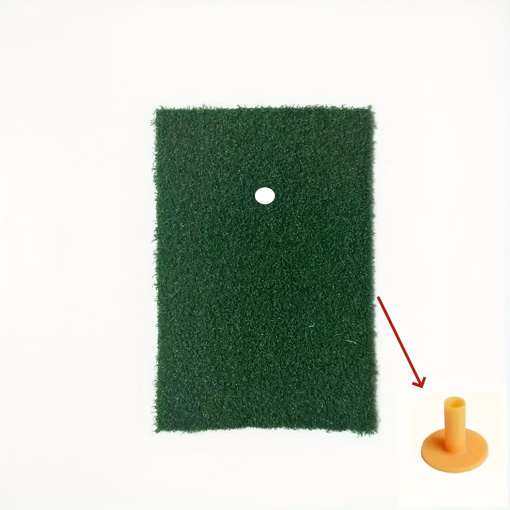 TEMU Tappetino per - 11,81" ,62" Spessa per Allenamento Swing - Materiale PP Resistente, Verde, Accessorio per Allenamento