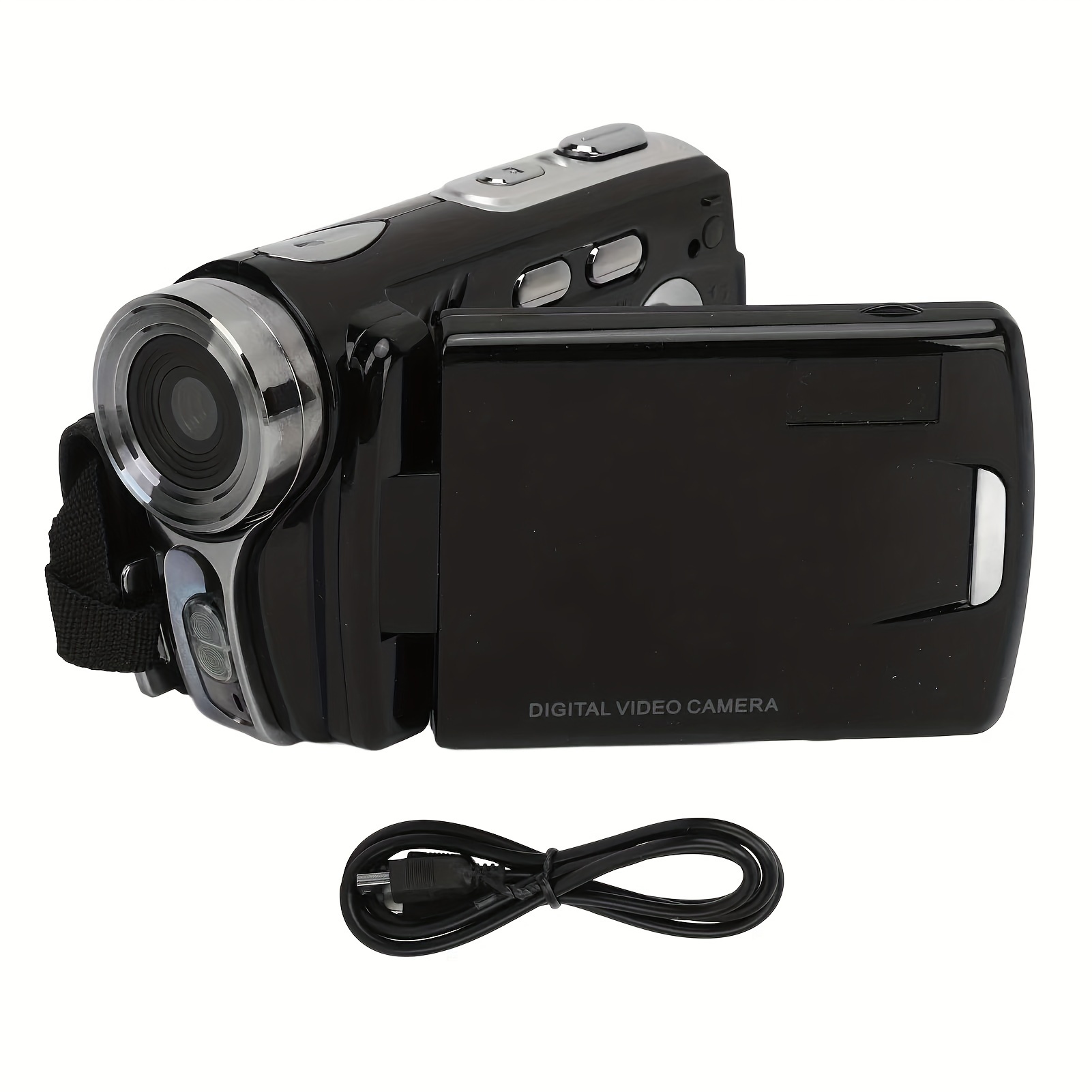 dv88 handheld hd camcorder portable video recorder 16x digital zoom 2 4 inch 1080p digital camera camcorder perfect for outdoor shooting travel party concert companion send data cable no charging head