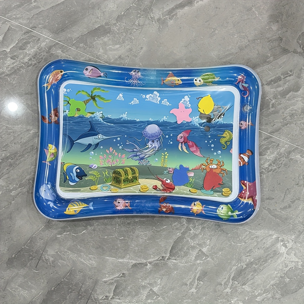 Image of 1pc Cartoon Water Play Mat, Crawling Training Tap Mat, Educational Thickened Children' Play Mat, Tap Play Seat Cushion, Birthday Christmas Gift