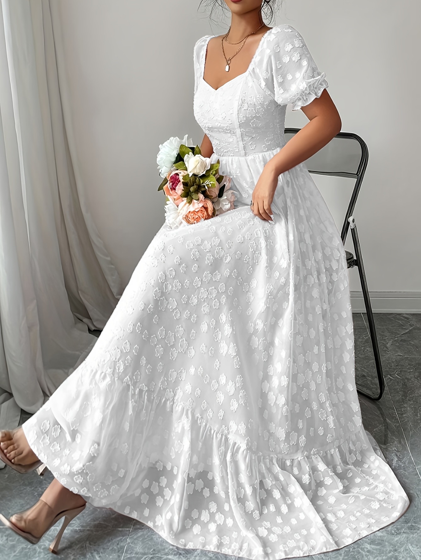white formal dress women sold on Temu Australia