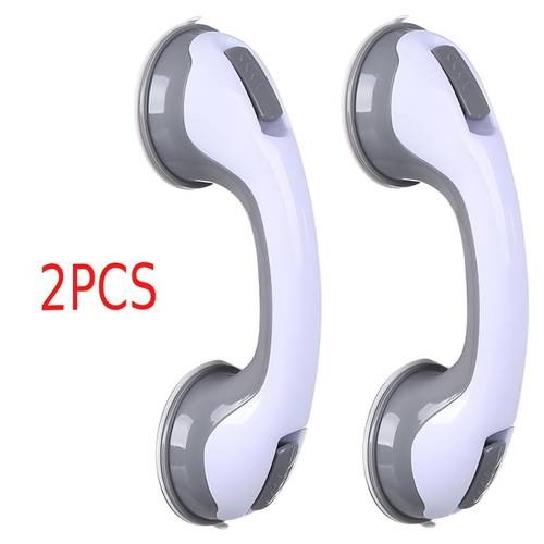 2pcs door and window elderly handle shower handle for bathtub and shower handrail suction cup handle anti fall suction cup handle only suitable for balance assistance on tiles glass and hard plastic bathroom safety handle no drilling required