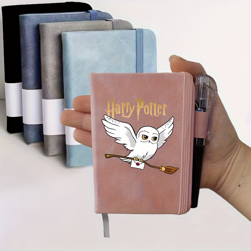 1pc Warner . Harry Potter Mini Pocket -100 Sheets/200 Pages A7 Hardcover Diary With Pen, Perfect For Students And Writing Supplies, Student Stationery A-xsc02