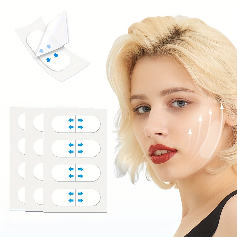 

12pcs Invisible Face Lift Tape - Waterproof Chin Lifting Patches For Instant Shaping, Non-slip Facial Firming Strips, No-battery Needed, Fragrance-free Silicone Adhesive For A Glow