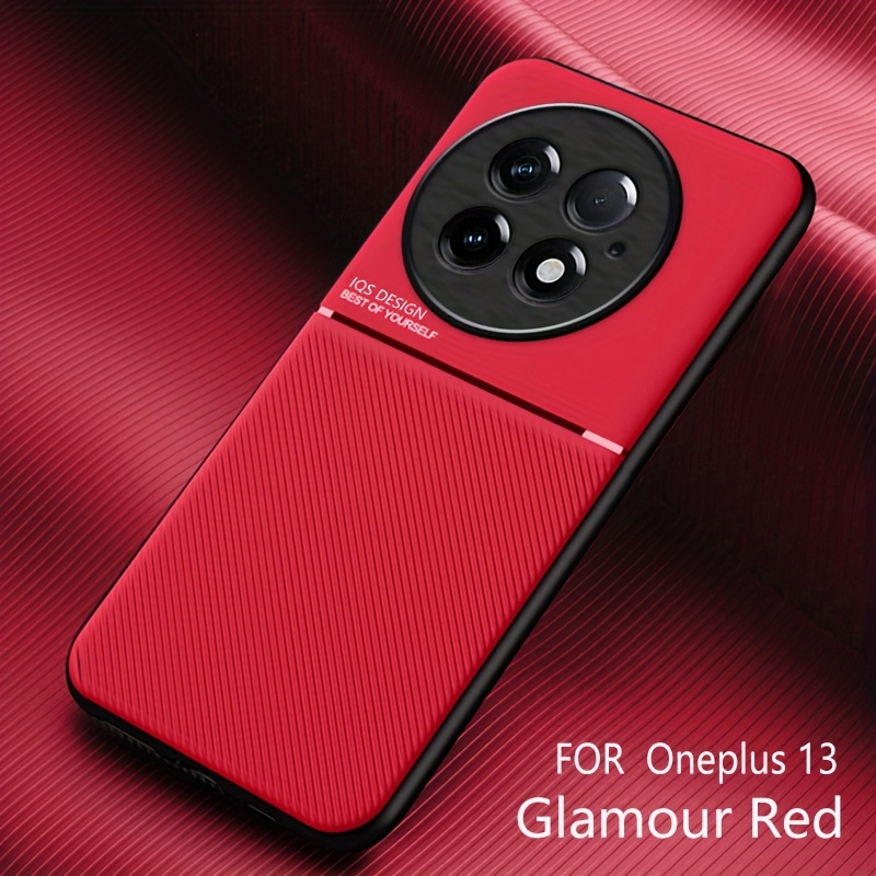 TEMU Phone Case: Suitable For Oneplus 13 New Phone Case, Built-in Magnetic Ring, Lens Protection, High-end Fashionable Case, No Fingerprints Left,