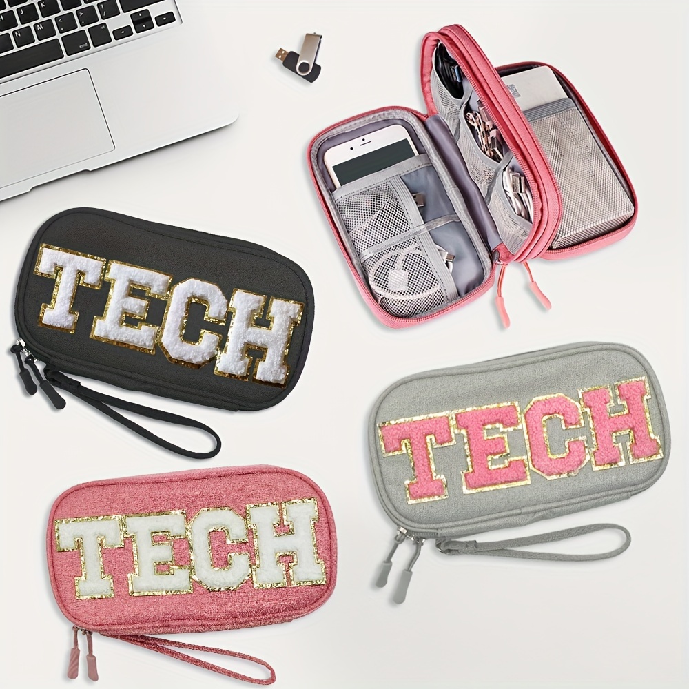 womens storage bag headphone data cable charger travel bag 1pc
