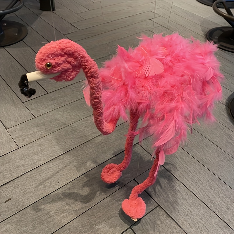 

1pc, Flamingo Pull Rope Puppet - Creative Decorations, Fun , Perfect Gifts For Christmas, Thanksgiving, Easter, Halloween