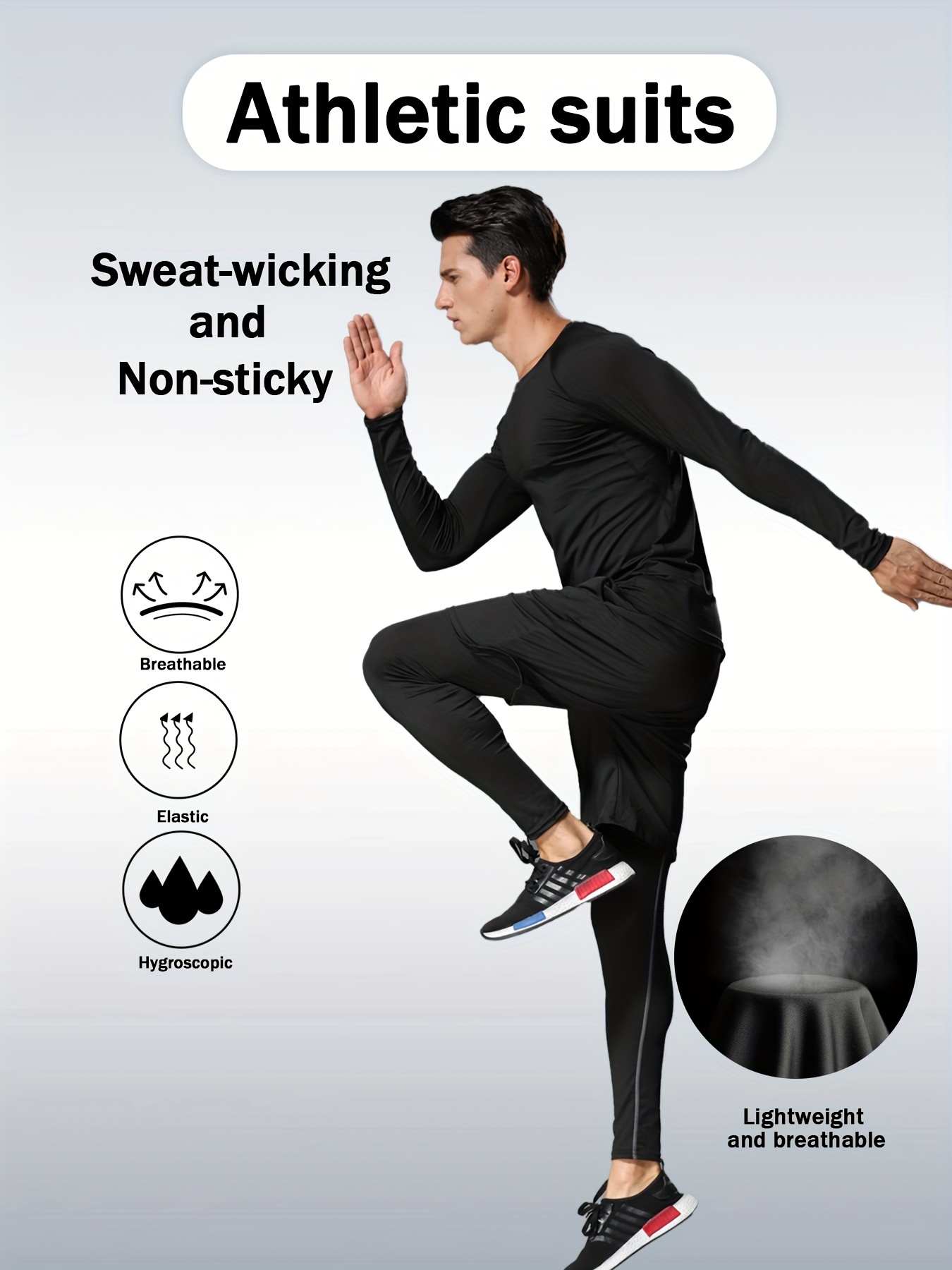 conjunto deportivo piezas hombre: ropa running Temu Ecuador