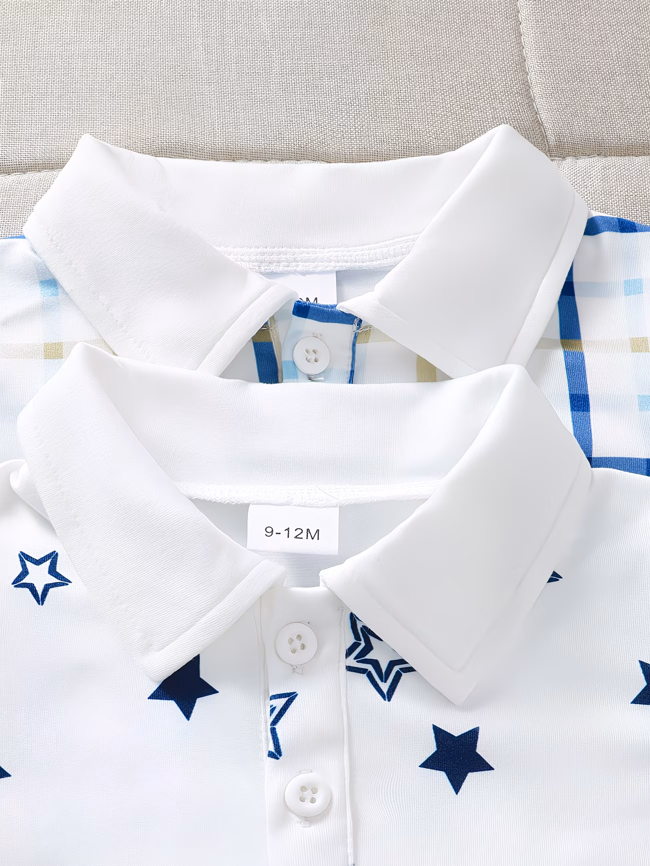 ensemble dété 6-36 mois pour enfant de style , ensemble décontracté et 4 pièces : chemise à manches courtes à ouverture semi-ouverte avec et imprimé + short uni, parfait pour lextérieur 5