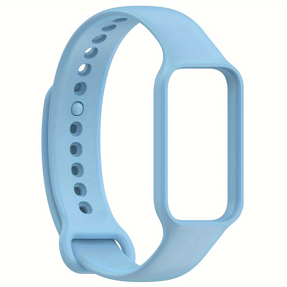 2 Bracelets Vancle Pour Xiaomi Smart Band 8 Active - Silicone Souple Noir Et Bleu Nuit