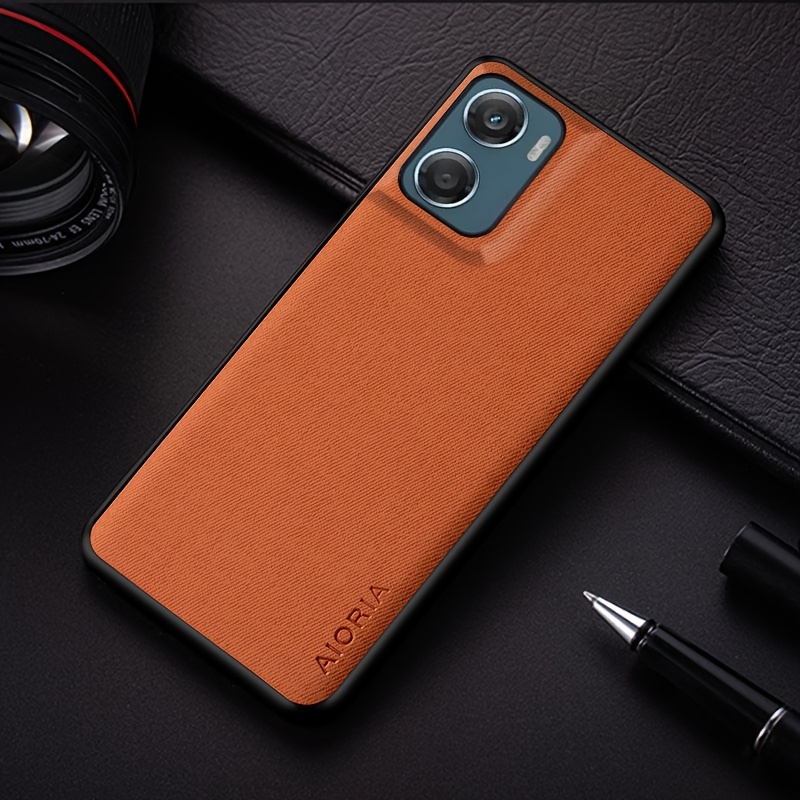 TEMU Phone Case: For Moto G06 Power G57 G67 Power Case Simple Elegant Synthetic Leather Phone Case For Moto G06