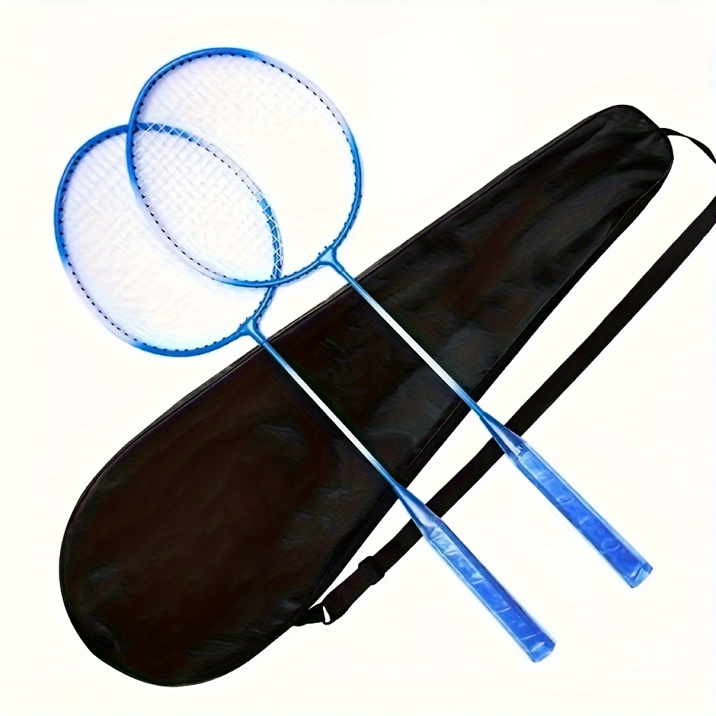 

1set, Portable Badminton Racquets Set, Portable Badminton Rackets For Indoor Outdoor Sports Training