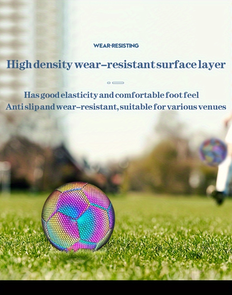 luminous football adult youth competition training luminous reflective wear resistant football football details 7