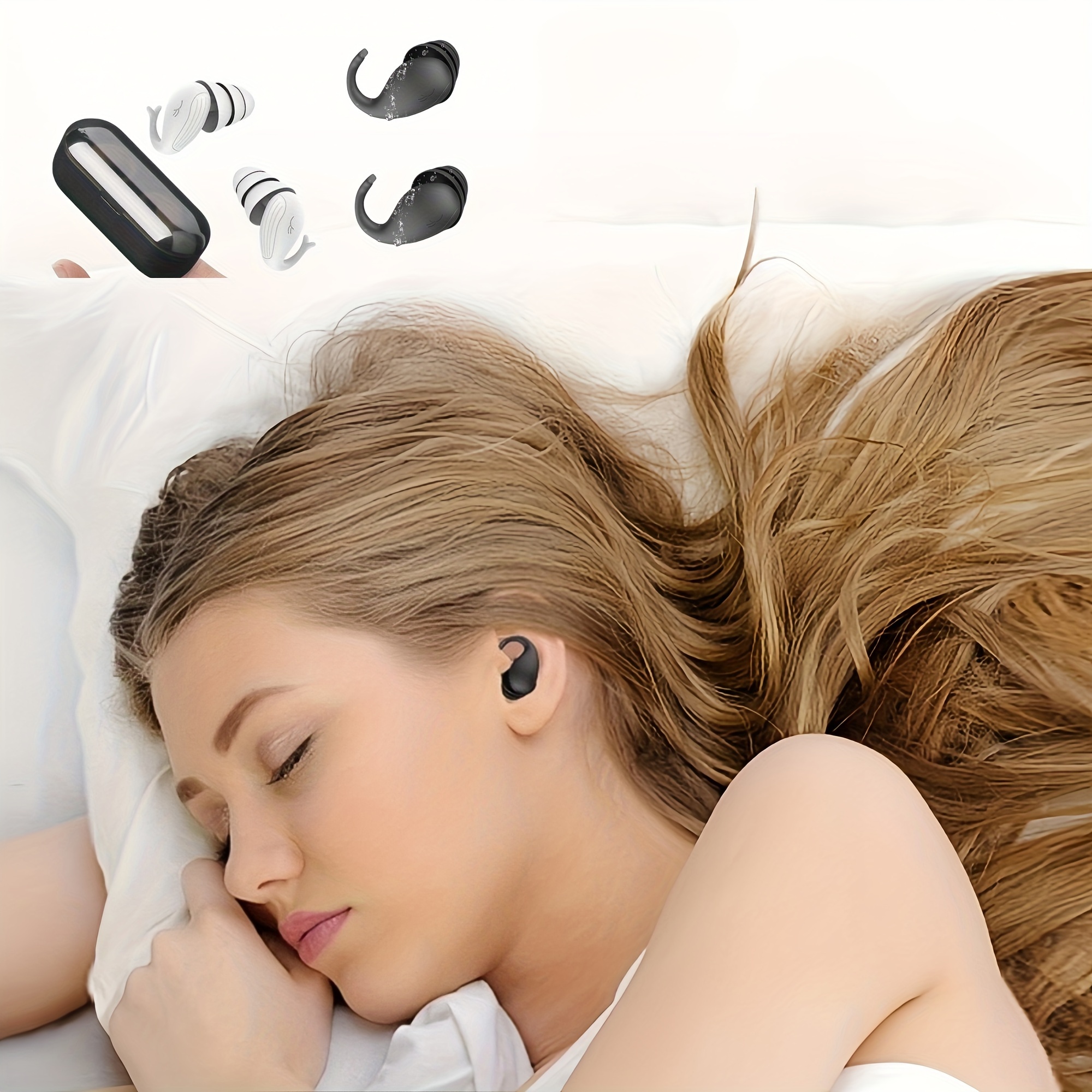 

Dolphin Design Noise Cancelling Earplugs - Silicone & Plastic Anti-snoring , Multi-layer Sound Insulation Ear Plugs For Sleep, Study, Work – Unscented, Power-free, Non-rechargeable - 1 Pair