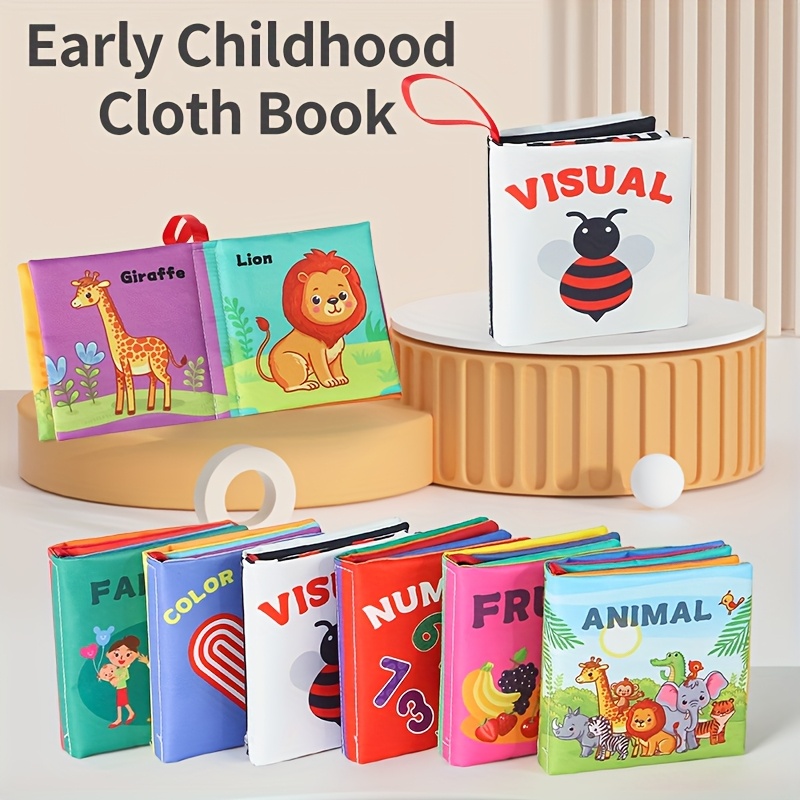 Washable Tear-Resistant Cloth Book, Infant Sensory Toy