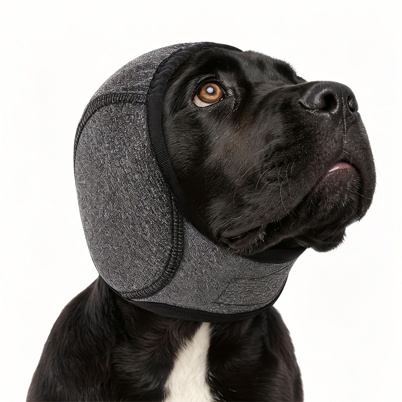new style earmuffs for pet swimming cold proof adjustable and soft head cover noise reducing ear protection hood for pets Product details 3
