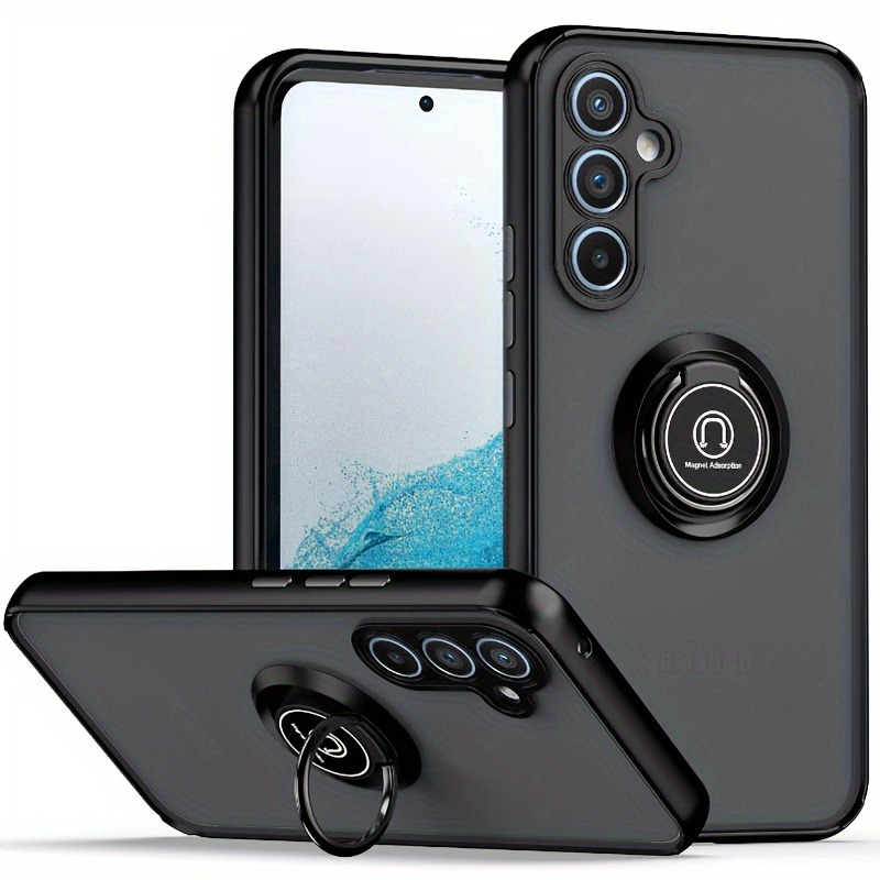 

Half-transparent Shockproof Hard Phone Case With Metal Bracket Suitable For A15 A35 A55