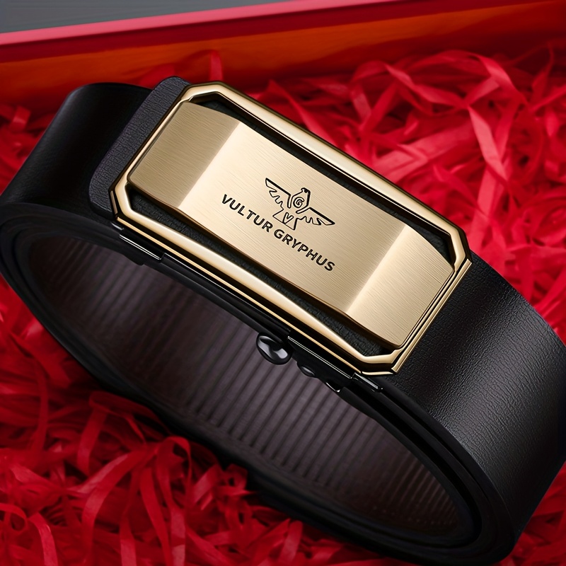 Men's Leather Belt Automatic Leather Youth Belt Casual Business Cowhide Pants with