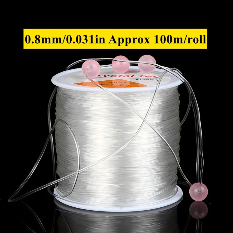 0.8mm Crystal String Stretch Line - 100m Elastic String Bead Cord