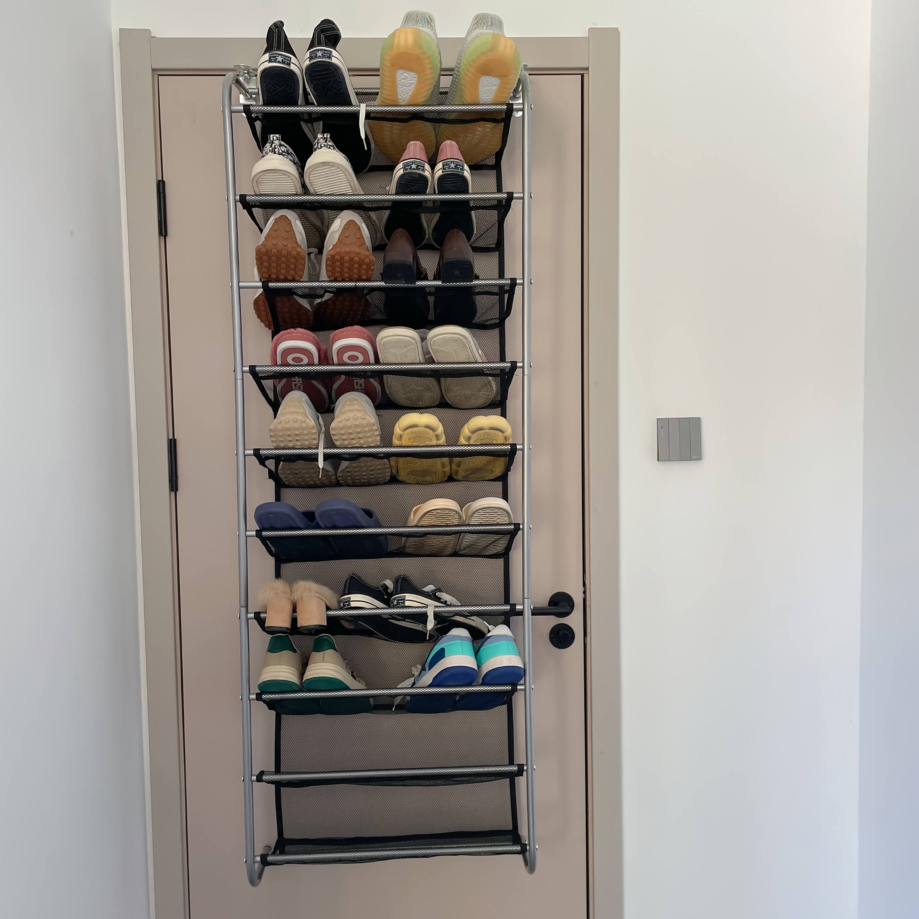 1pc door shoe rack 1pc iron door shoe rack wall mounted Temu