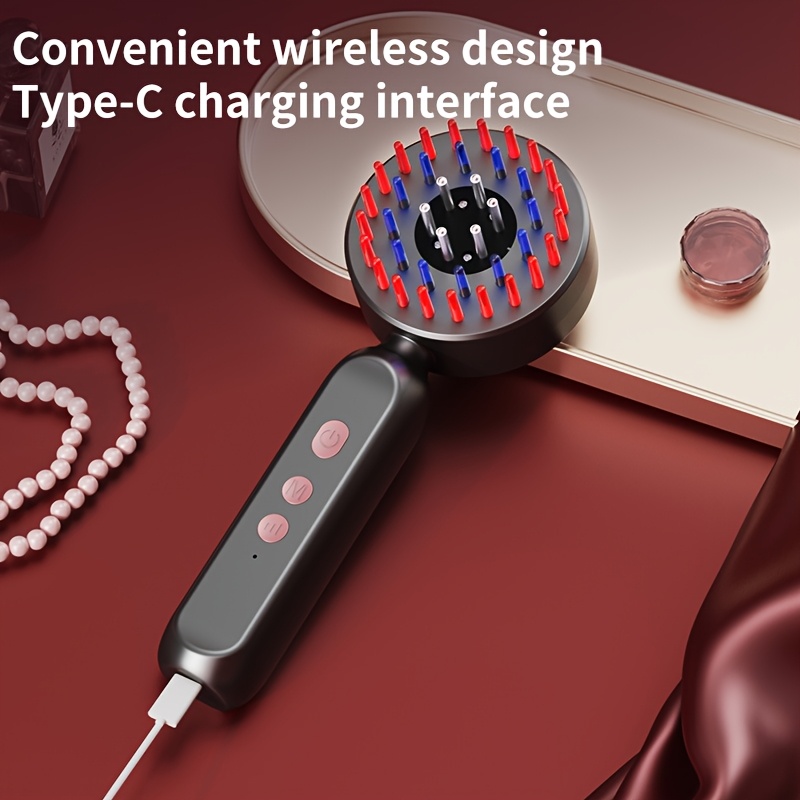 Liquid Head Massage Comb with Multifunctional Vibration