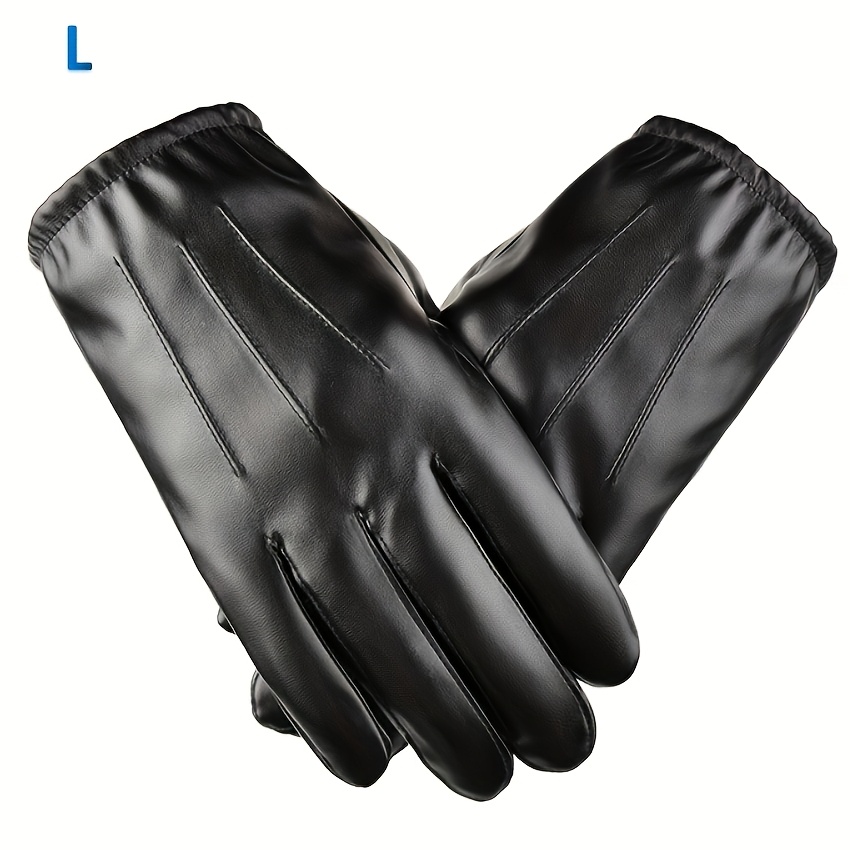 Image of Men's Winter Skiing Warm Gloves, Outdoor Gloves, Driving Full Finger Gloves