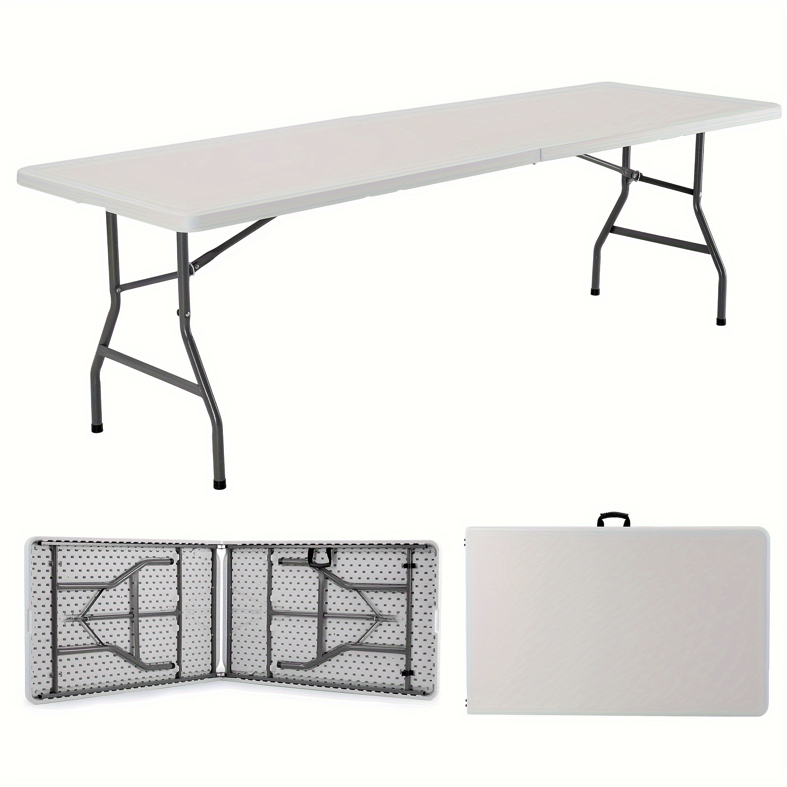 

8ft/6ft/4ft Portable , Folding Table, Duty 300lbs Weight Carrying And For , , , Portable , / Use