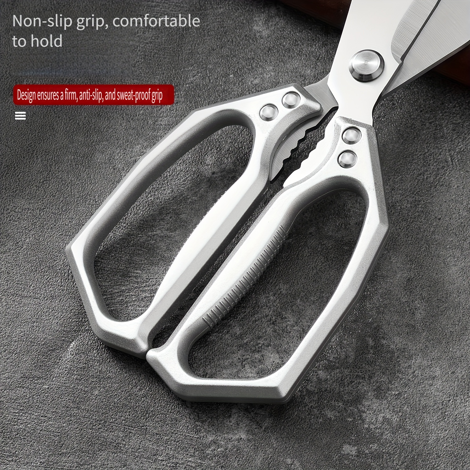 Stainless Steel Kitchen Scissors 2-Pack Heavy Duty Kitchen Scissors ...