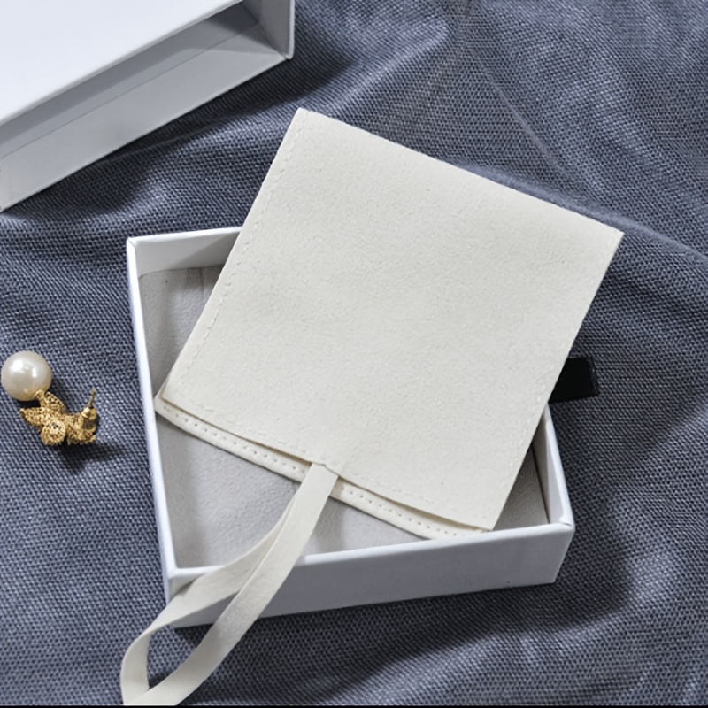 15pcs Custom Faux Jewelry Pouches for Wedding Favors