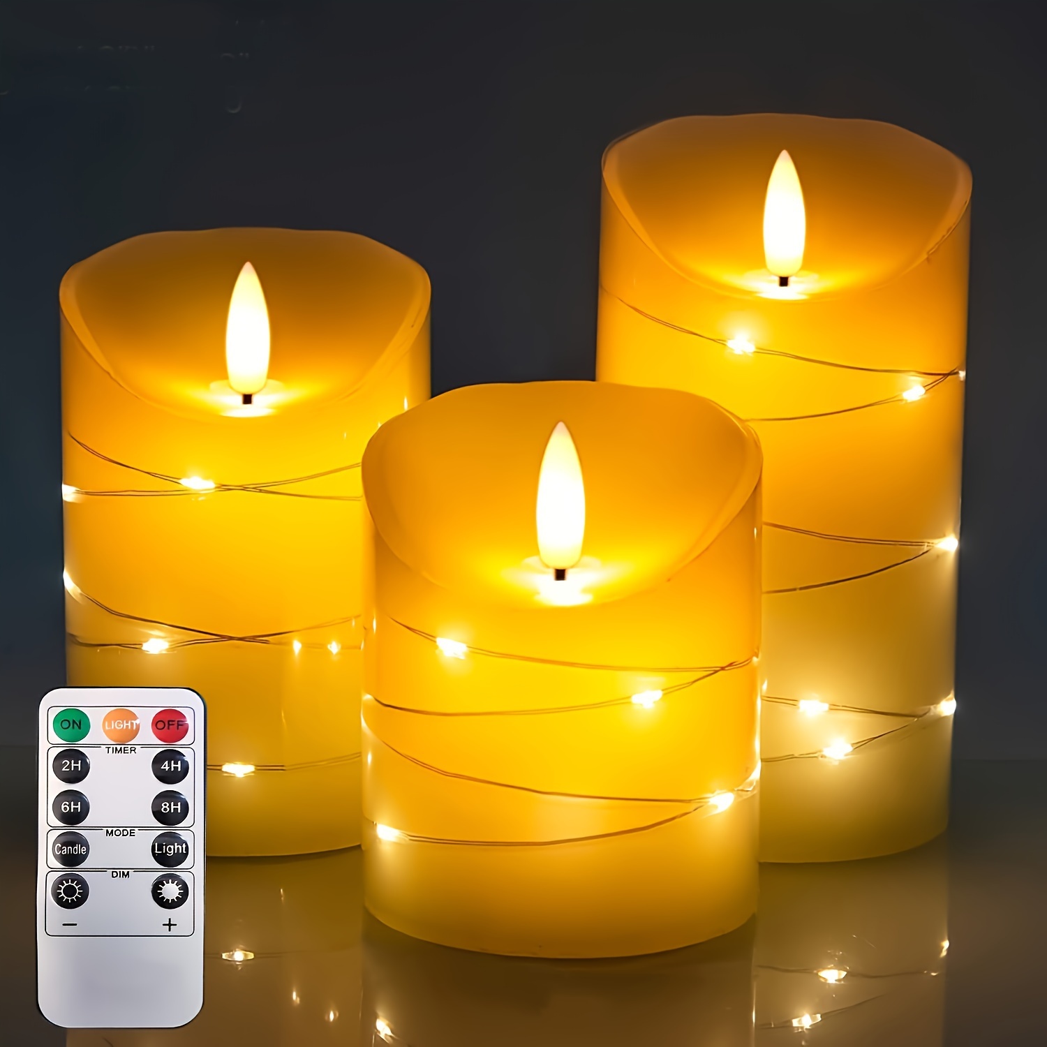 6pcs Velas Cera Sin Llama Parpadeantes Control Remoto, 7.5, Beige Batería, Velas  Led Ventana, Temporizador, Mecha Plástico 3d, Efecto Cera Derretida,  Portavelas Vela Sin Llama (diámetro 0.86 (aproximadamente 1.2cm), Fuego  Cálido)