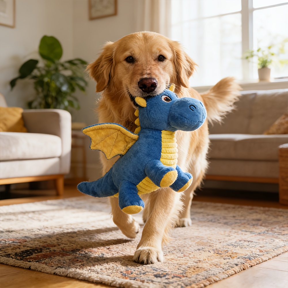 Image of Pet Plush Sound-making Interactive Toy, In Of A . A Biting, Soothing, And Companion Toy Suitable For Cats And Dogs, Without Battery