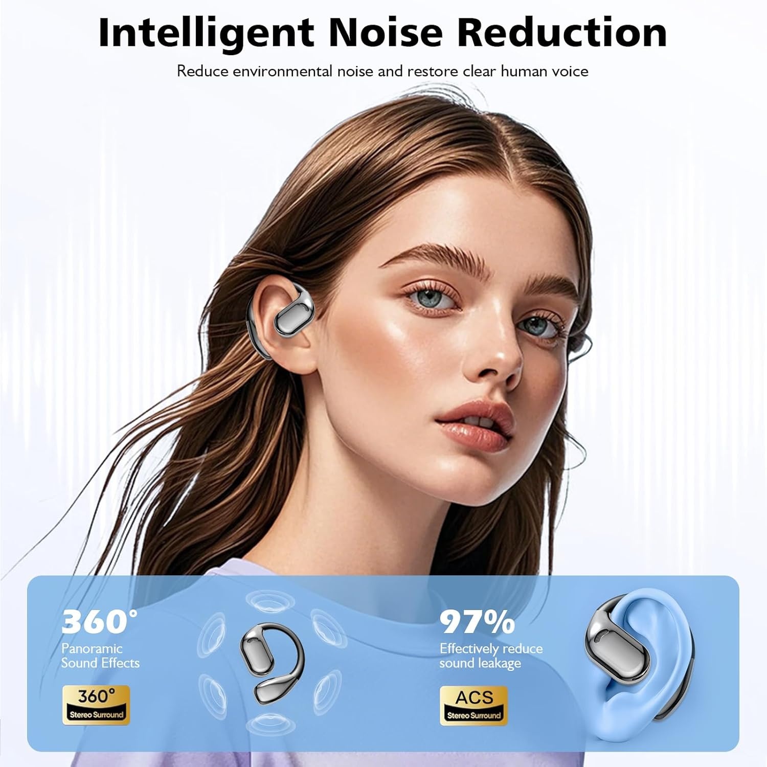 3-in-1 AI Translation Earbuds with Wireless Bone Conduction Headphones, Instant Translation for 156 Languages, Available in Beige and Black