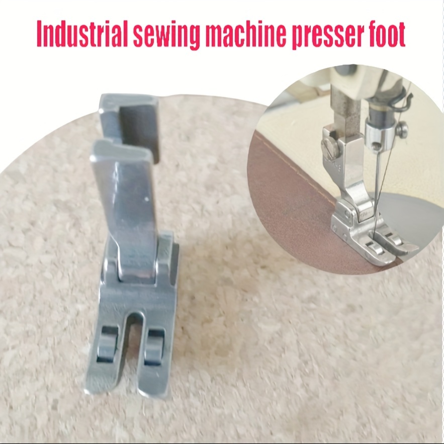 

1pc Spk-3 Leather Presser Foot With Bearing Wheel Roller For Industrial Sewing Machines - Metal Construction