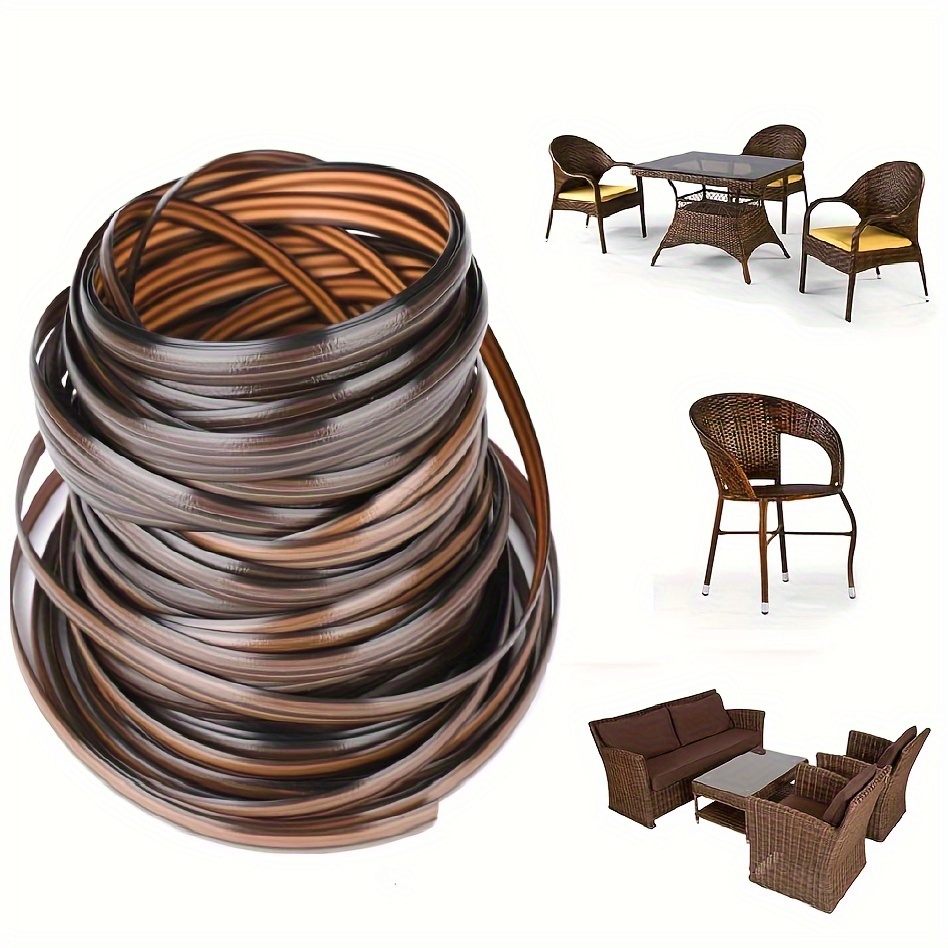 Wicker Repair Kit, Plastic Rattan For Repair Flat Wicker Furniture Repair Replacement