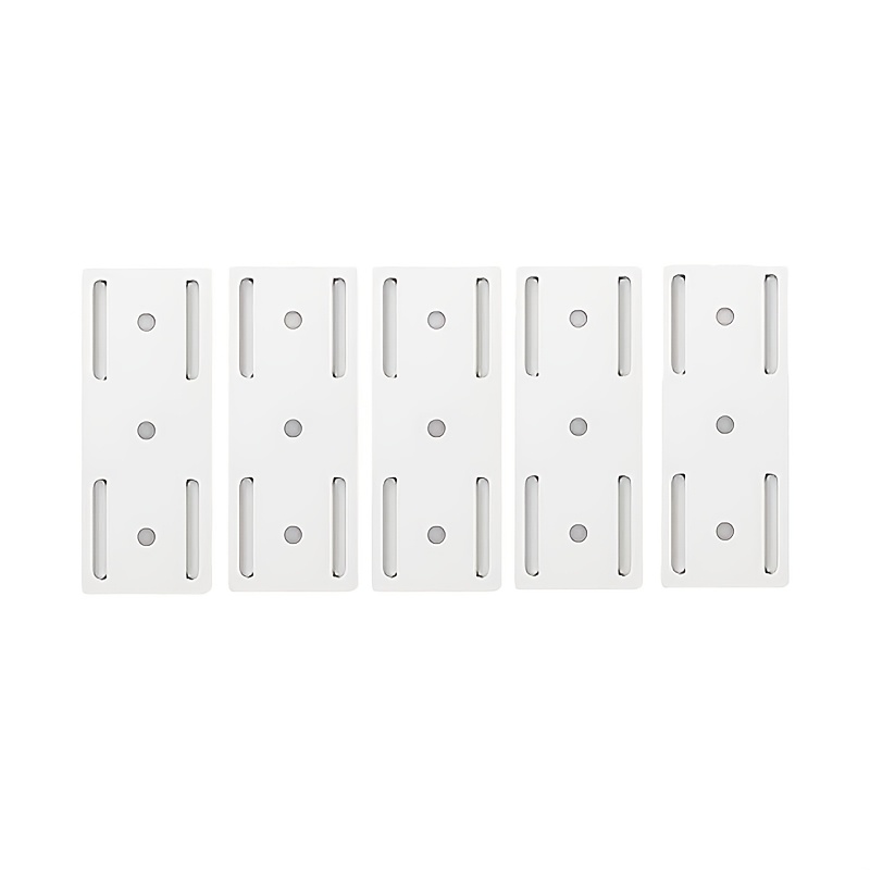 TEMU 5pcs Wall-mount Cable Organizer For Power Strips And Cords, Self-adhesive Holder For Desk, Kitchen, And Home Organization, Utility Hooks