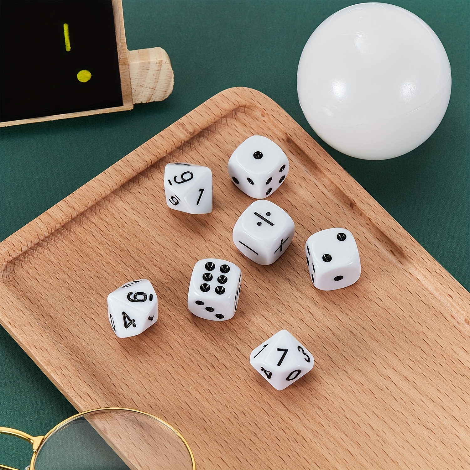 

18pcs Teaching Dice Set, Suitable For Math Teaching