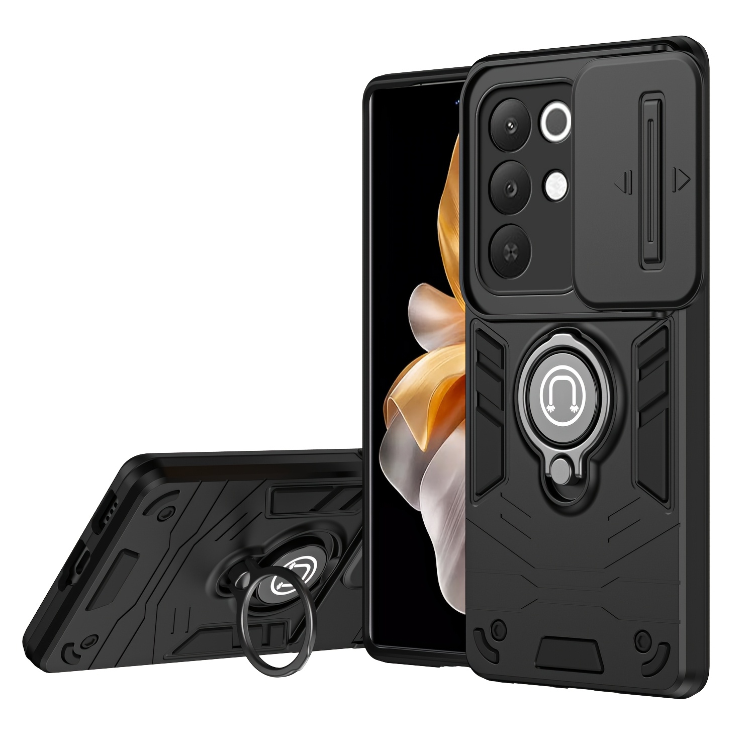 TEMU Чохол для телефону - Підходить для Realme C85 5G. Чохол із захистом об'єктива, що відкривається. Має функцію протиударності. Використовує