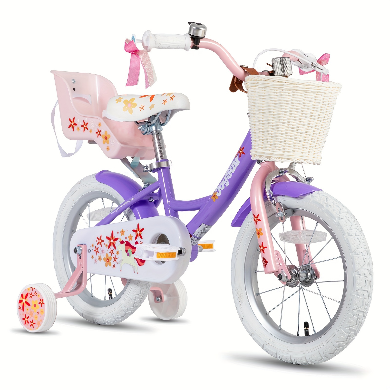 Basket 18 In Girl Bike With Training Wheels Girls Bike With