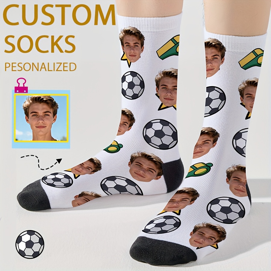 TEMU 1 di Calzini Personalizzati con , con Foto Personalizzata, Calzini Stampati Personalizzati, Calzini con Divertente Personalizzati, Calzini con