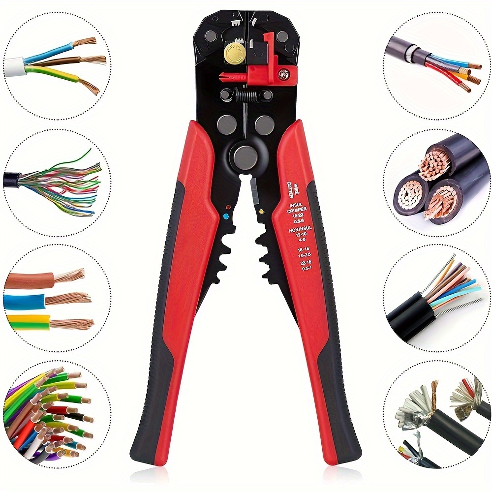 

1pc Multifunctional Wire Stripper Cutter - Handle, Suitable For Copper, Aluminum, And Wires - Ideal For Electrical Work And Home Wiring Projects - Manual Wire Stripping Tool, Diy Hand Tool