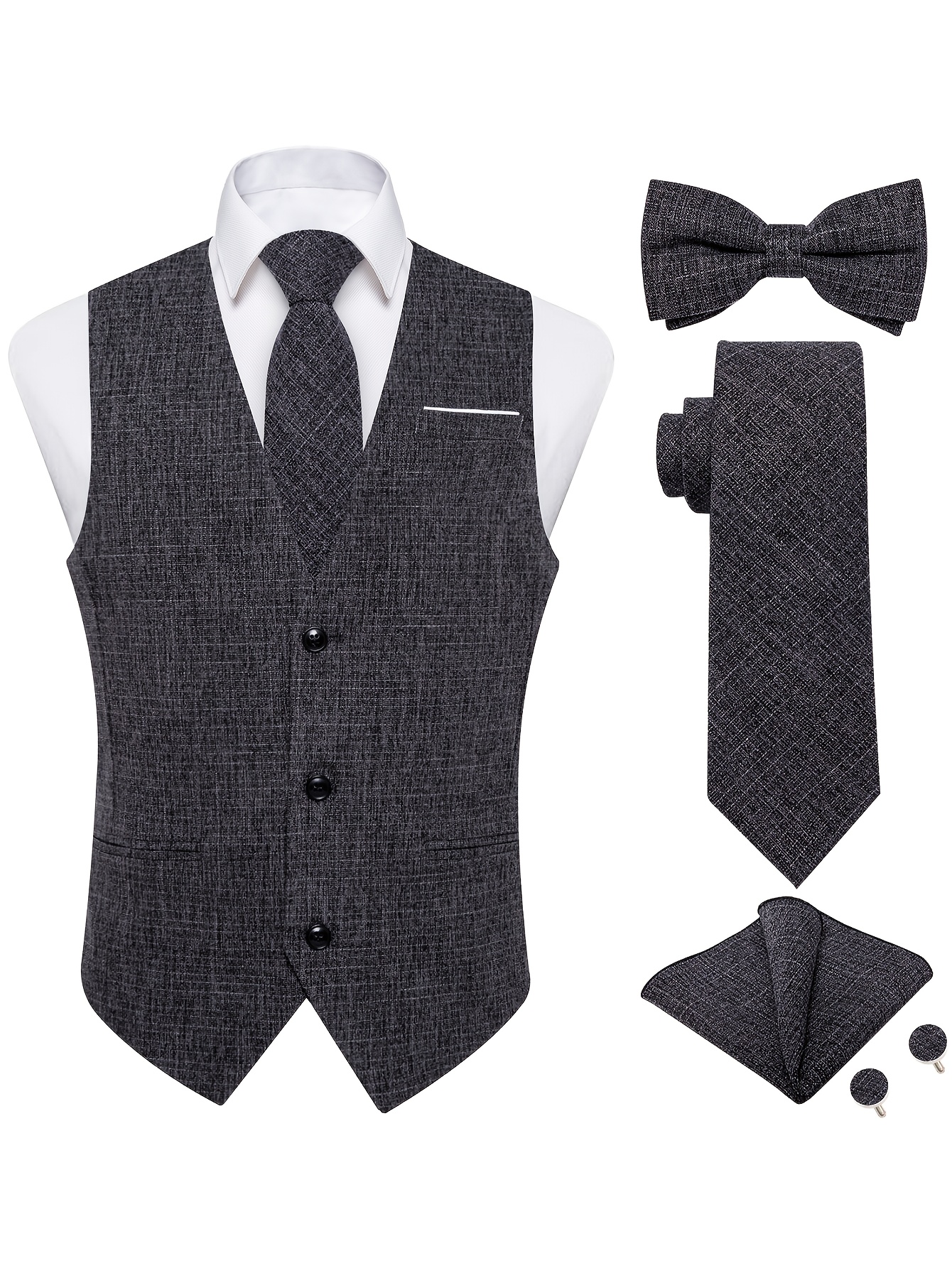 Stylish Solid Color Men s Suit Vest Formal Wear for     Office Use to Special Evening Parties