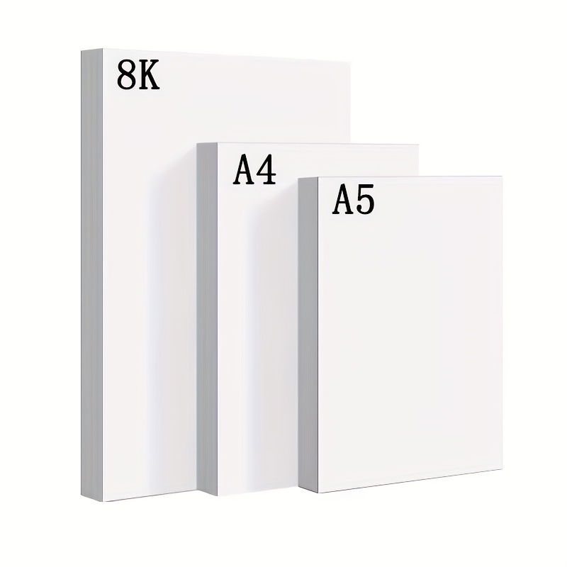 

8k, A4, A5 Marker Paper, Hand Painting Paper, Drawing Paper, Animation Design White Cardboard, 120g/m², 160g/m² 2 Thicknesses, 20 Sheets Per Pack