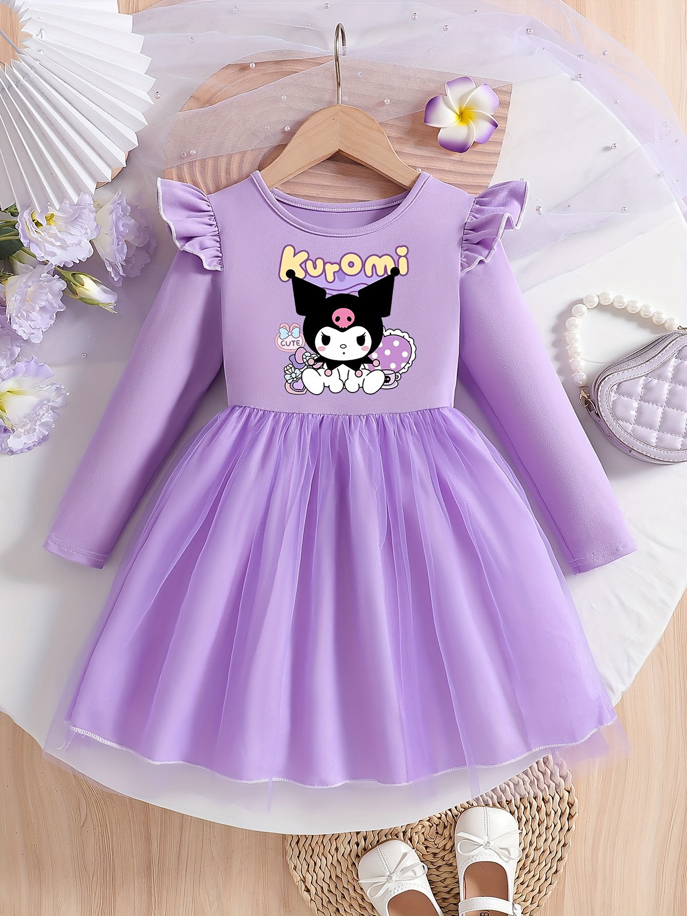 royal blue birthday dress Sanrio Plush Doll Kawaii Princess Dress Kulomi Plush Toy Cute My Melody  Sleeping Pillows Birthday Gifts main image 1