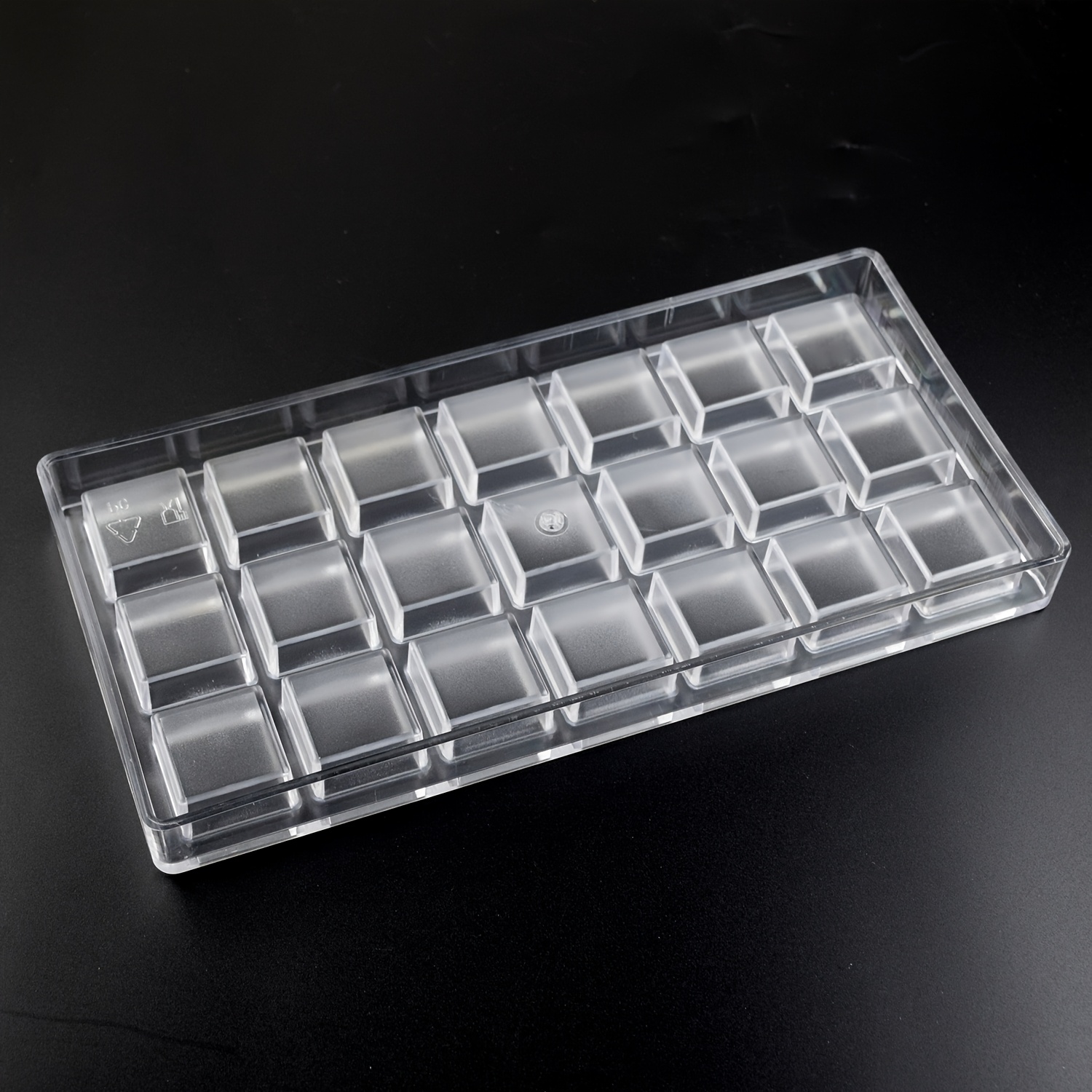 Polycarbonate Chocolate Molds In Small Square Shape, Anti-fall And Durable Chocolate Candy Molds, Gifts For Baking Enthusiasts, Candy Store Supplies. 21 Cavities